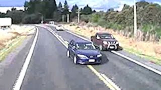 Truck Dash Cam footage close calls dangerous drivers New Zealand [upl. by Nabatse]