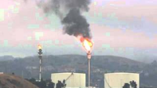 News Raw video of Refinery Flare [upl. by Annod]