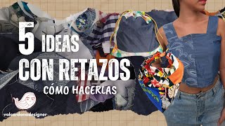 5 IDEAS PARA HACER CON RETAZOS  COMO HACER PRODUCTOS CON RETAZOS [upl. by Avigdor277]