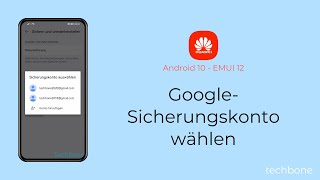 GoogleSicherungskonto wählen  Huawei Android 10  EMUI 12 [upl. by Merri]