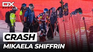 Alpine Ski Mikaela Shiffrin huge crash at Cortina dAmpezzo  Downhill  2024 🇮🇹 [upl. by Inele]