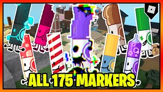 ALL 175 MARKERS in FIND THE MARKERS  Roblox [upl. by Ernaldus]