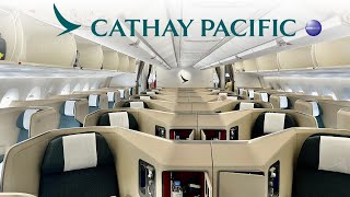 Cathay Pacific A350 Business Class amp WORLDS FIRST ONEWORLD LOUNGE [upl. by Mateusz]