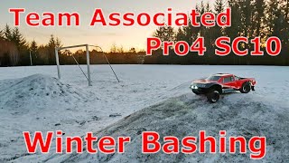 Team Associated Pro4 SC10  Winter Bashing [upl. by Berthoud]