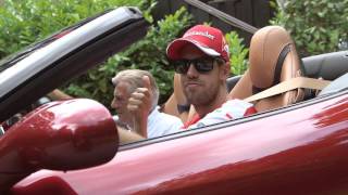 RIDE WITH VETTEL DRIVING FERRARI CALIFORNIA [upl. by Gillan]