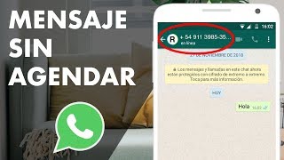 Enviar Mensaje de Whatsapp Sin Agendar el Número SIN INSTALAR NADA [upl. by Eleaffar]