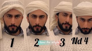 How To Wear SheMagh Different ways to wear a SheMagh  4 style  Majid shah [upl. by Vasquez]