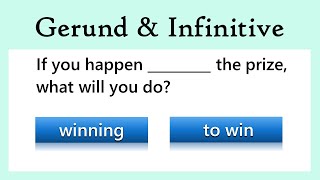 Gerunds and Infinitive  Grammar Quiz  Can you score 20 [upl. by Gairc119]