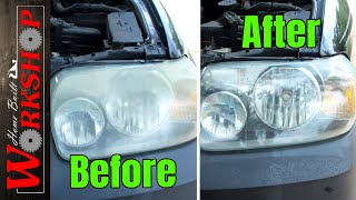 How to Polish your Headlights at Home  Headlight Restoration [upl. by Bonnie]