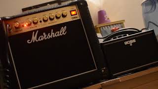 Marshall DSL1CR vs Boss Katana mini at whisper volume [upl. by Asfah397]