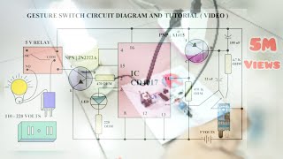 CD4017 ic project CD4017circuit diagram How to make Gesture Switch using CD4017 schematic diagram IR [upl. by Cyprio933]