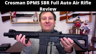 Crosman DPMS SBRR1 Full Auto Air Rifle Review [upl. by Porett886]