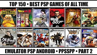 Top 150 Best PSP Games Of All Time  Best PSP Games  Emulator PSP Android  Part 2 [upl. by Dammahom]