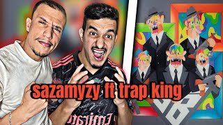 Trap King Ft Sazamyzy  Braquage A lalgerienne Reaction Traack Haarb 🔥🔥 [upl. by Cliffes]