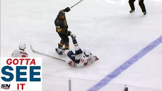 GOTTA SEE IT Ryan Reaves Buries Tom Wilson Twice In Eight Seconds [upl. by Ycal]