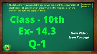 Ex 143 Q1 Class10  Statistics  Class10 Math  Class10 Ex 143 Q1  Green Board Classes [upl. by Calan]