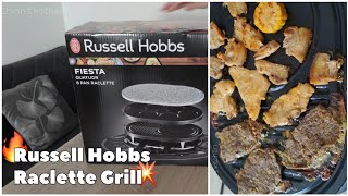 Russell Hobbs Raclette Grill unbox amp quick test [upl. by Htiek]