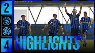 CHE VITTORIA 🔥  MAN CITY 24 INTER  HIGHLIGHTS  YOUTH LEAGUE 2425 ⚫🔵 [upl. by Cykana]