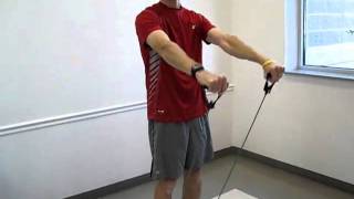 How to do a Resistance Band Front Raise with Bolingbrook Personal Trainer John Chase [upl. by Jacob]