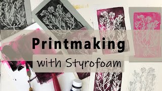 Printmaking with Styrofoam [upl. by Rosalynd]