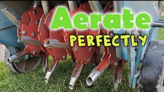 How To Mechanically Aerate YOUR Lawn  Pull BETTER Cores [upl. by Holton]