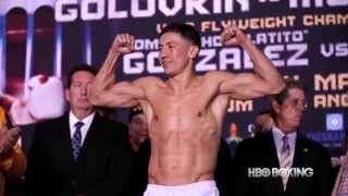 HBO Boxing Golovkin and Monroe WeighIn [upl. by Ajiat]