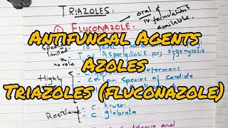 Fluconazole  Triazoles   Azoles  Antifungal Agents  Pharmacology [upl. by Neemsay]