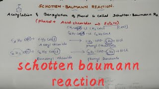 Schotten baumann reactionclass12neetjee [upl. by Araiet]