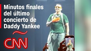 Minutos finales del último concierto de Daddy Yankee como cantante [upl. by Spevek]