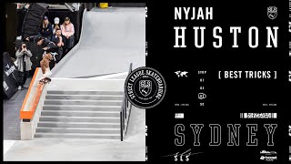 Nyjah Hustons 3rd Place Finish at SLS Sydney  Best Tricks [upl. by Oicneconi586]