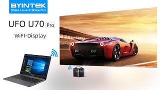 BYINTEK UFO U70 Pro wifidisplay for windows OS PC [upl. by Noiroc]