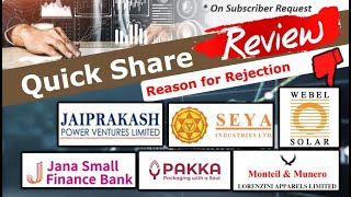 Share Review  JP Power  Websol  Pakka  Lorenzini  Jana Small  Seya [upl. by Malony]