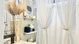 BATHROOM DECORATING IDEAS BUDGET FRIENDLY MODERN amp GLAM [upl. by Nitza398]