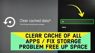 SONY Android TV  How to Clear Cache of All Apps  Fix Storage PROBLEM Free UP Space [upl. by Erbes641]