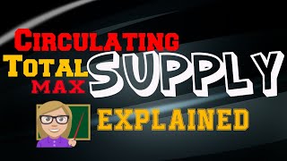 Circulating Supply  Total Supply  Max Supply  Explained [upl. by Tierney]