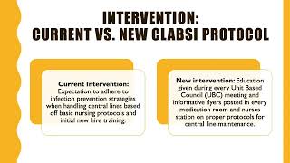 CLABSI Quality Improvement Project 15 min [upl. by Parlin]