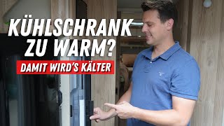 Kühlschrank zu WARM So wird er kälter ➡️ TITAN Lüfter hilft ❄️🥶🚐 [upl. by Dutchman]