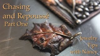 Chasing and Repoussé Part One  Jewelry Tips with Nancy [upl. by Ahsemak]