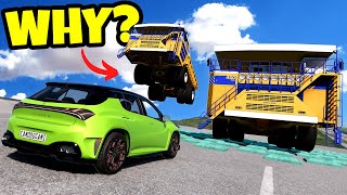 DOWNHILL AVALANCHE SURVIVAL with Massive Cars in BeamNG Drive Mods Multiplayer [upl. by Reseta331]