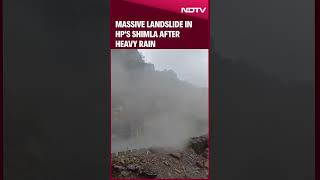 Shimla Weather  Massive Landslide In Himachal Pradeshs Shimla After Heavy Rain [upl. by Novy]