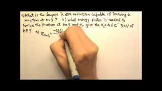 AP Physics 2 Modern Physics 20 Bohr Model Ionization Energy Problems [upl. by Ahsatin47]