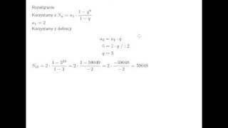 Suma ciągu geometrycznego [upl. by Ahmad]
