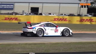 Porsche 991 RSR pure loud Sound Sebring Interational Raceway [upl. by Adalard]