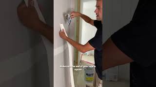 Beginner Drywall Tips Taping Flat Joints [upl. by Bred]