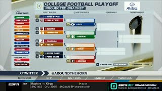 Around the Horn  Biggest takeaway from the first CFP Rankings reveal projected bracket [upl. by Lorre]