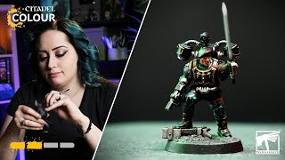 How to Paint Tempestus Aquilon Tempestor  Intermediate  Warhammer 40000 [upl. by Rebekkah794]