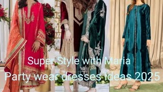 Stylish Party wear dresses ideas 2025Wedding guest dressesDresses designsSuper Style with Maria [upl. by Akiras]