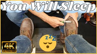 You Will Sleep  Angelo Shoe Shine ASMR [upl. by Ahsaeyt]