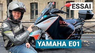 Essai Yamaha E01  le scooter électrique quot125quot tant attendu [upl. by Raseta344]