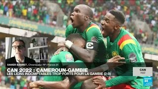 CAN2022  Le Cameroun de TokoEkambi trop fort pour la Gambie 20 • FRANCE 24 [upl. by Eicyaj]